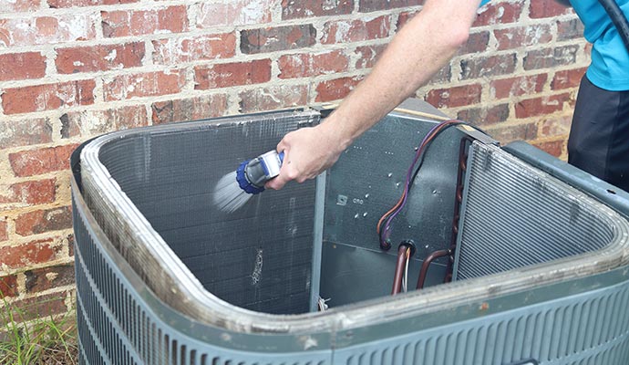 Heat pump cleaning by yourself