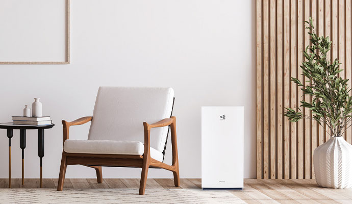 Daikin home air purifier in living room