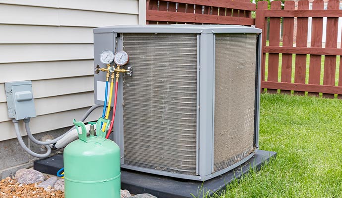 Moldy heat pump