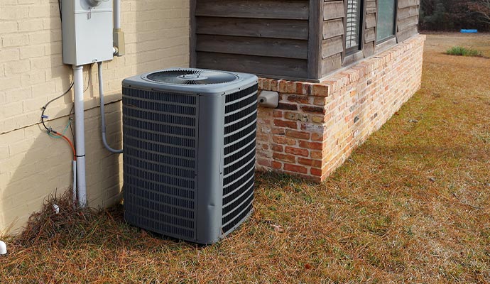 installed heat pump