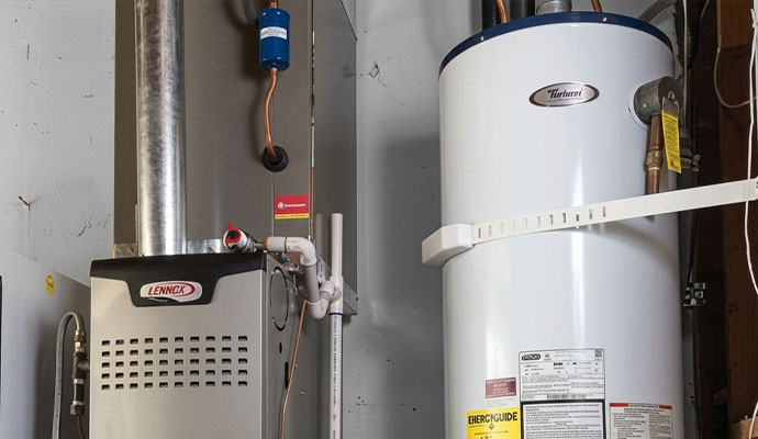 Installed heating system