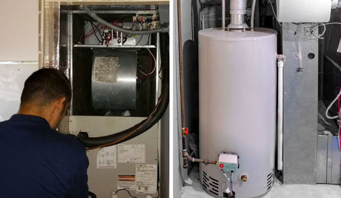 Furnace and water heater maintenance service