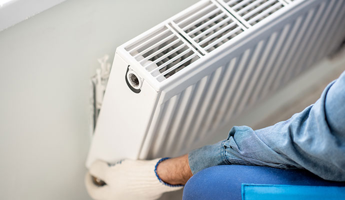 Professional radiator installation service