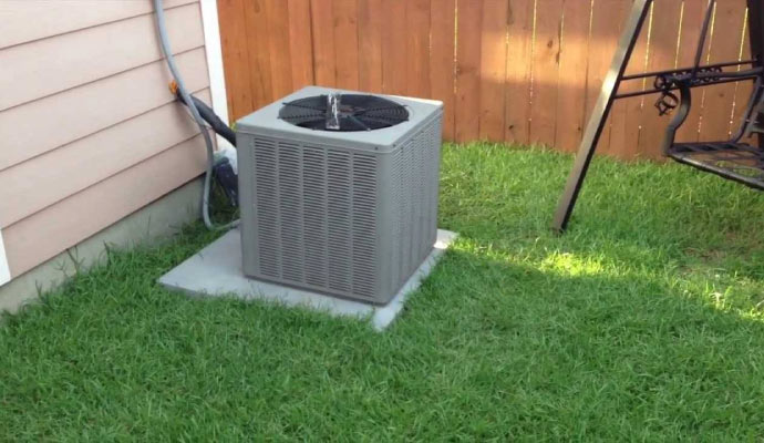 An installed HVAC system